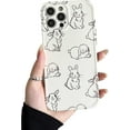 thumbnail image 1 of Compatible with iPhone Case,Cute Lovely Cartoon Rabbit Bunny Soft Shockproof Cover Phone Case (White,iPhone 13), 1 of 6