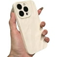 thumbnail image 1 of Compatible with iPhone Case,Cute Pleated Matte [ Drop & Camera Lens Protection] Shockproof Cover Phone Case (White,iPhone 12 Pro Max), 1 of 5