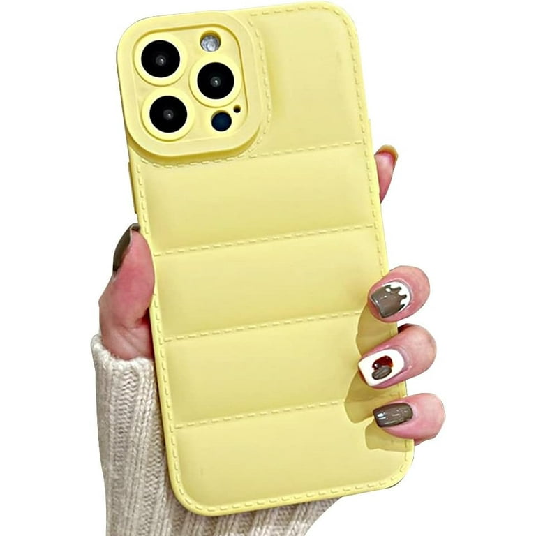 Compatible with iPhone Case,Cute Puffer Down Jacket Camera Lens