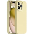 thumbnail image 1 of Compatible with iPhone Case,[ Drop & Camera Lens Protection] Soft Liquid Silicone [Microfiber Lining] Shockproof Cover Phone Case (Yellow,iPhone 12), 1 of 6