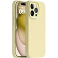thumbnail image 1 of Compatible with iPhone Case,[ Drop & Camera Lens Protection] Soft Liquid Silicone [Microfiber Lining] Shockproof Cover Phone Case (Yellow,iPhone 14), 1 of 6