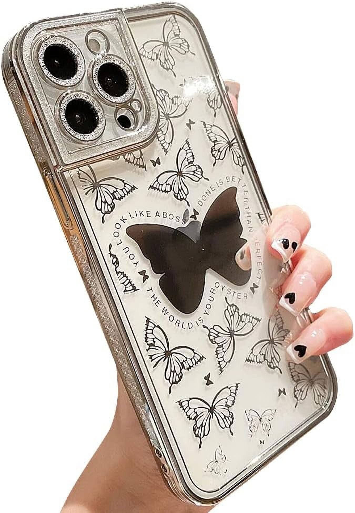 Compatible with iPhone Case,Glitter Diamond Camera Lens Protection
