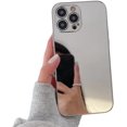 thumbnail image 1 of Compatible with iPhone Case,Luxury Electroplated Bling Makeup Mirror [ Drop & Camera Lens Protection] Shockproof Cover Phone Case (Silver,iPhone 11), 1 of 6