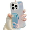 thumbnail image 1 of Compatible with iPhone Case,Luxury Laser Colorful Matte [ Drop&Full Body Protection] Shockproof Cover Phone Case (Mirror,iPhone 15 Pro), 1 of 6