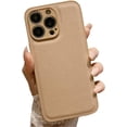 thumbnail image 1 of Compatible with iPhone Case,Luxury PU Leather Anti-Scratch Bumper Camera Lens Protection Soft Shockproof Cover Phone Case (Brown,iPhone 11), 1 of 7