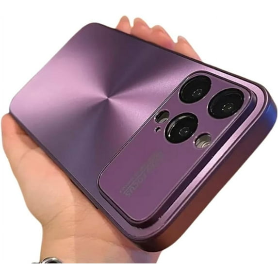 Compatible with iPhone Case,Matte CD Pattern Aurora Laser Camera Lens Protection Soft Shockproof Cover Phone Case (Purple,iPhone 12 Pro)