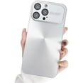 thumbnail image 1 of Compatible with iPhone Case,Matte CD Pattern Aurora Laser Camera Lens Protection Soft Shockproof Cover Phone Case (White,iPhone 15 Pro Max), 1 of 6