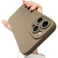 thumbnail image 1 of Compatible with iPhone Case,Matte Liquid Silicone [ Drop Protection] Camera Lens Protection Soft Shockproof Cover Phone Case (Brown,iPhone 11), 1 of 6