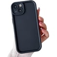 thumbnail image 1 of Compatible with iPhone Case,Matte Slim & Tough, Pocket Friendly Camera Lens Protection Soft Shockproof Cover Phone Case (Black,iPhone 14 Plus), 1 of 8