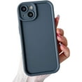 thumbnail image 1 of Compatible with iPhone Case,Matte Slim & Tough, Pocket Friendly Camera Lens Protection Soft Shockproof Cover Phone Case (Grey,iPhone 12), 1 of 8