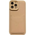 thumbnail image 1 of Compatible with iPhone Case,PU Leather Credit Card Slot Holder Wallet Camera Lens Protection Shockproof Cover Phone Case (Brown,iPhone 14 Pro Max), 1 of 7
