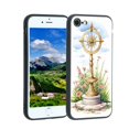 Compatible with iPhone SE 2022 Phone Case, bohobrasssundialgarden46