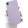 thumbnail image 1 of Compatible with iPhone XR Case for Women Girls, Soft Flexible Durable Cute Heart Pattern Slim Thin TPU Shockproof Case for iPhone XR 6.1＂ -Purple, 1 of 13