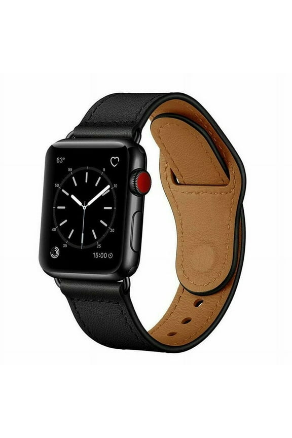 Compatible with iWatch Band 45mm 44mm 42mm 41mm 40mm 38mm, Genuine Leather Replacement Band Strap Compatible with Apple Watch SE Series 7 6 5 4 3 2 1