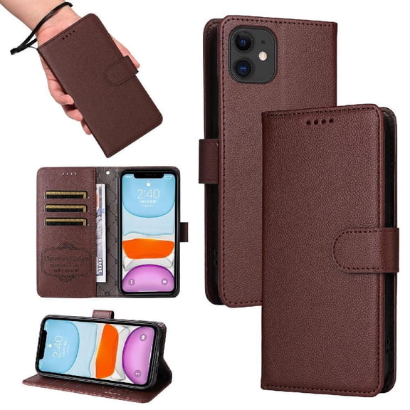 Compatible with iphone 11 Case Wireless Charging Wallet Magnetic Car Mount Crad Slot
