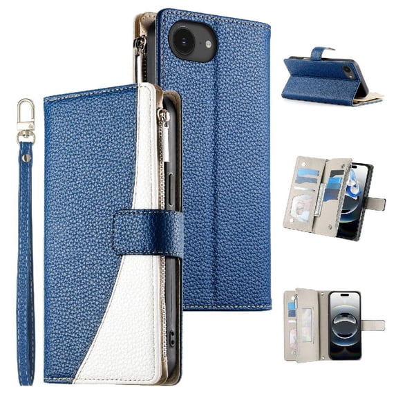 Compatible with iphone 16e Case Card Slots Elegant Leather Case Wallet