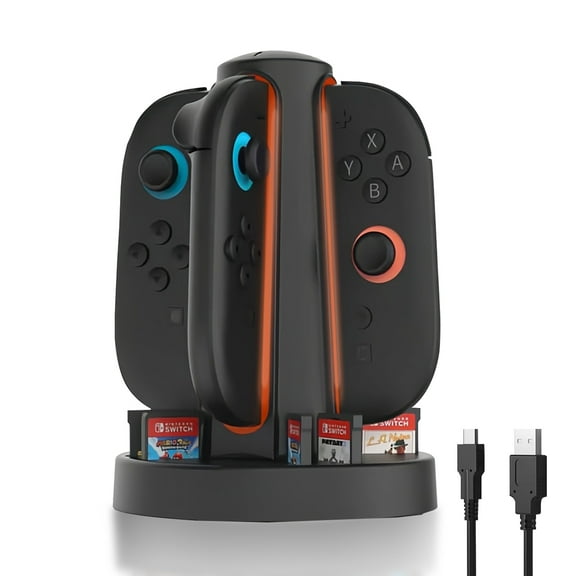 Compatible with switch2 JOYPAD charging dock with charging indicator light and sound alarm Switch2 Joy-Con charging stand with USB charging cable