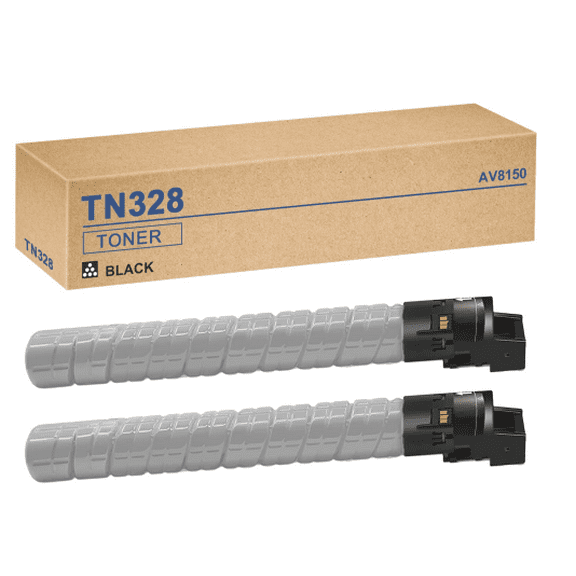 Compatibles for Konica Minolta Bizhub TN328 / TN326 2-Pack Black (28k yield per toner) by eToner AV8150