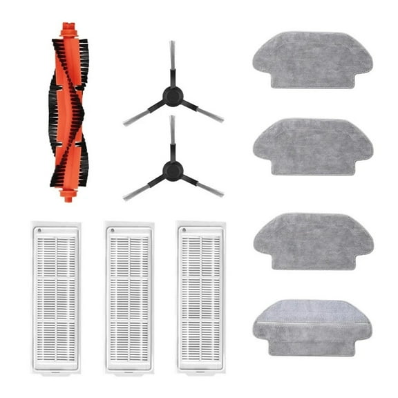 Competible with Xiaomi Mi Robot Vacuum Mop Pro P Cleaning Robot ,Model: STYTJ02YM ,Main side brush + Hepa filter + Mop cloth