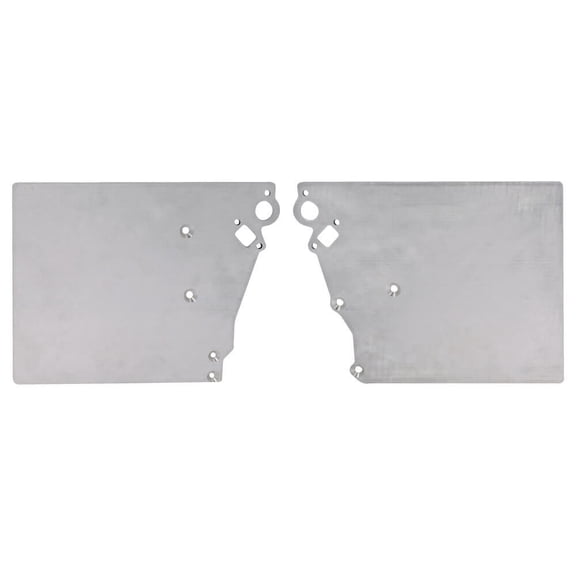 Competition Engineering C3995 Motor Plate - Front - 15 x 12 x 1/4 in - 2 Piece - Aluminum - Natural - Kit