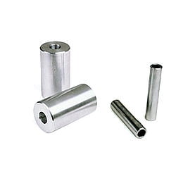 Competition Engineering 2023 Spring Shackle Bushing - Rear - 1-5/8 in OD x 3-1/4 in long - 9/16 in Bolt - Aluminum - Natural - Pair