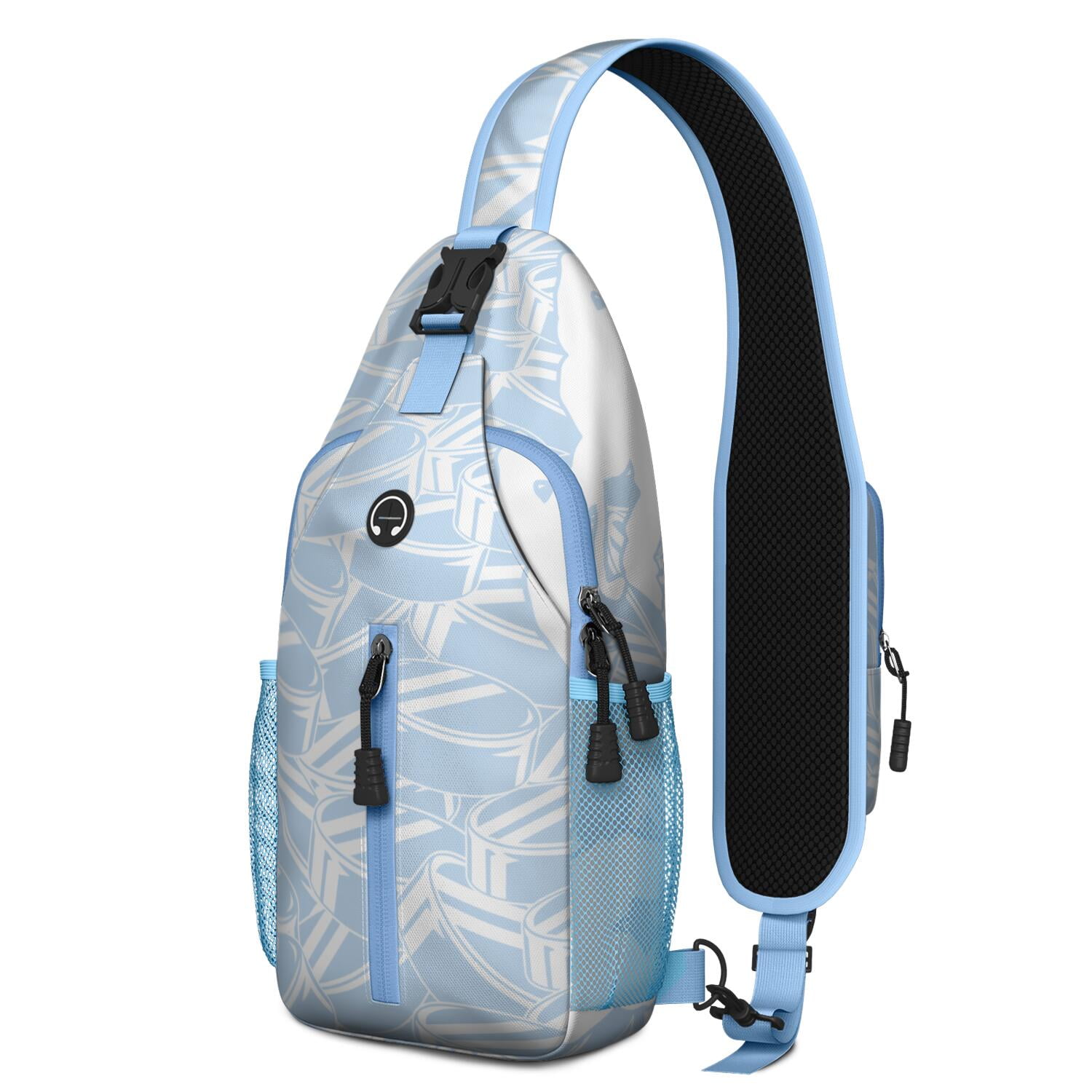 Competition Ready Sports Sling Backpack for Kids and Teens – Water-Resistant Crossbody Shoulder Bag with Secure Zippers, Partitioned Compartments, Large Front Pocket, Perfect for Baseball,