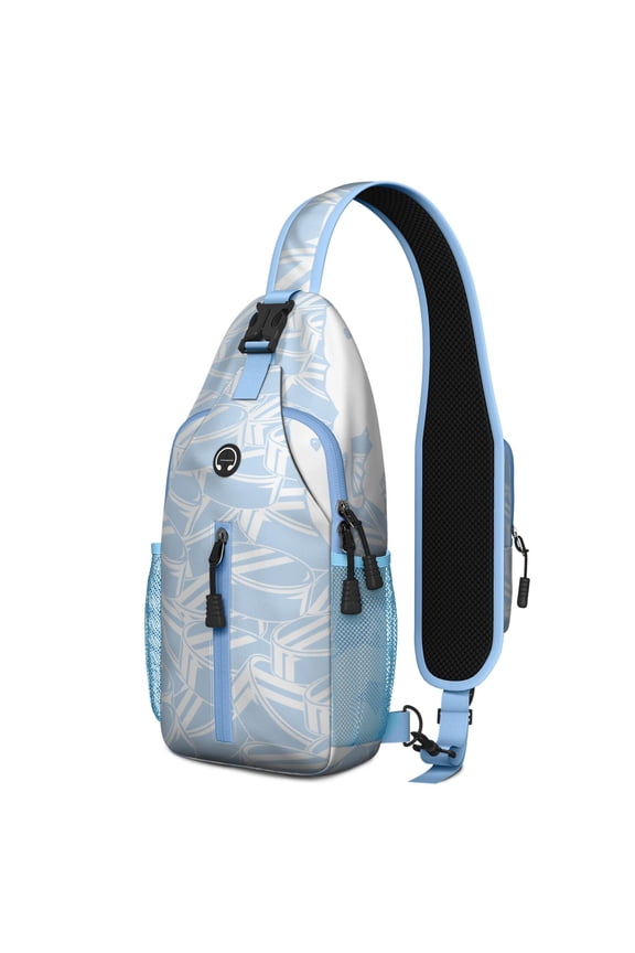 Competition Ready Sports Sling Backpack for Kids and Teens – Water-Resistant Crossbody Shoulder Bag with Secure Zippers, Partitioned Compartments, Large Front Pocket, Perfect for Baseball,
