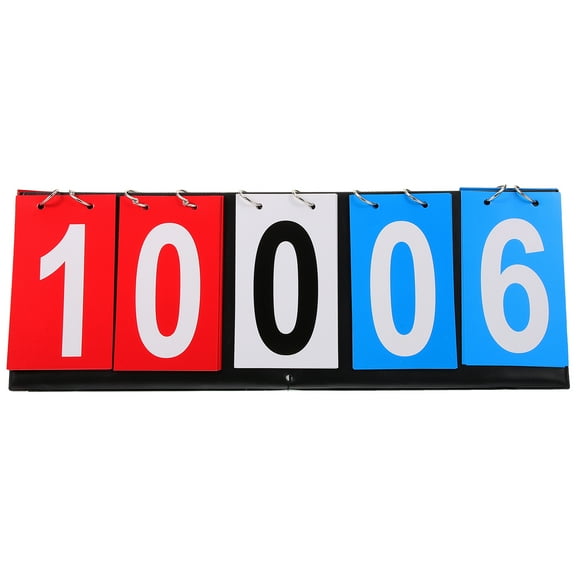 Portable Desk Flipper Scoreboard for Soccer Basketball 1 Set Tabletop Scorekeeper