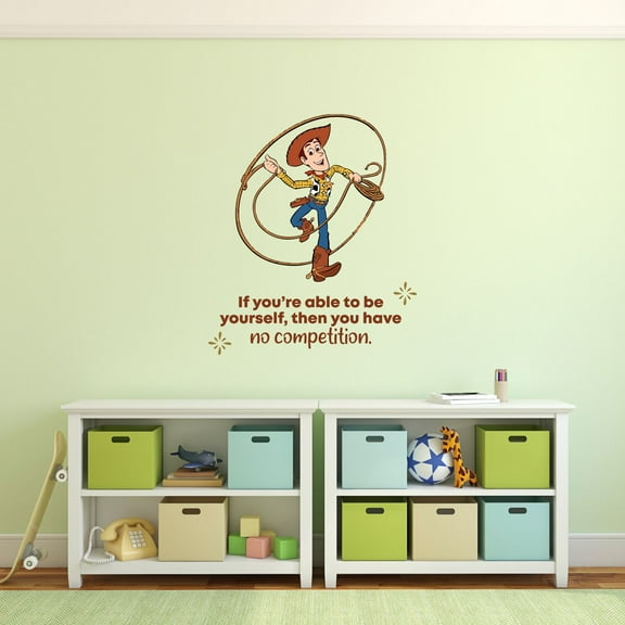 Competition Toy Story Woody Quote Cartoon Quotes Decors Wall Sticker Art Design Decal for Girls Boys Kids Room Bedroom Nursery Kindergarten Home Decor Stickers Wall Art Vinyl Decoration (40x40 inch)