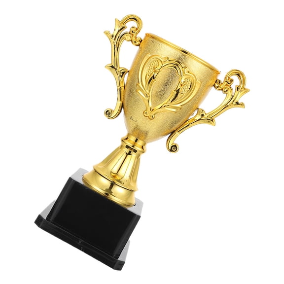 Worgeous Golden Trophy for Decor with Durable Plastic Material and Assorted Colors Perfect as Contest Reward or Party Favor 7 inches