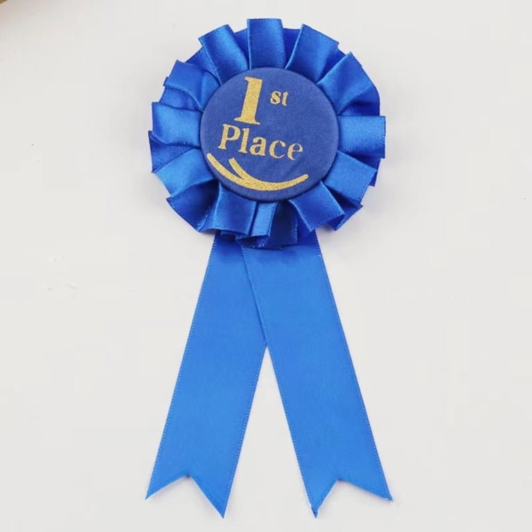 Award Ribon New Blue,Red,White Recognition Ribbons Rosette Ribbon
