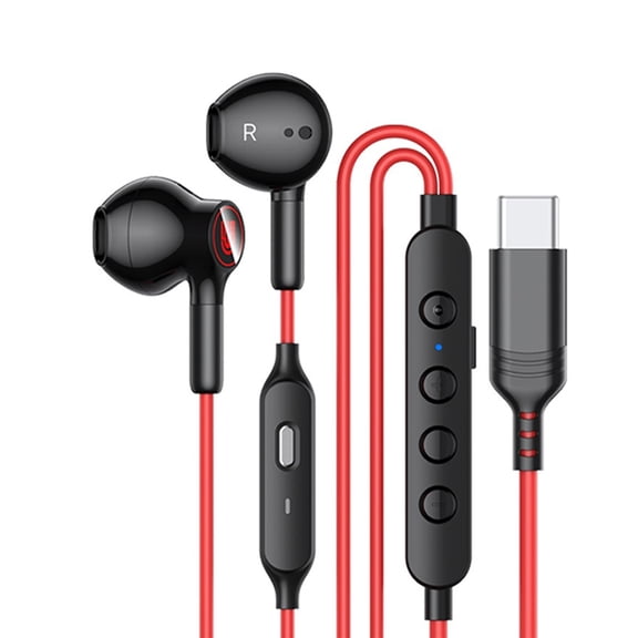 Competitive Gaming Type C Corded Headsets Featuring Low Latency Auditory for Accurate Enemy Positioning