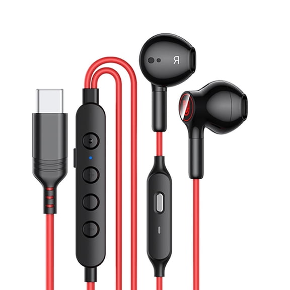 Competitive Gaming Type C Corded Headsets Featuring Low Latency Auditory for Accurate Enemy Positioning