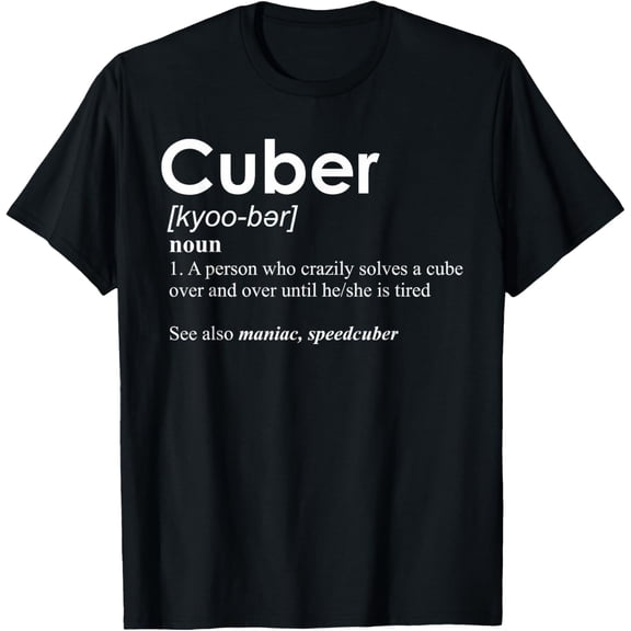 Competitive Puzzle Cuber definition Speed Cubing Vintage T-Shirt