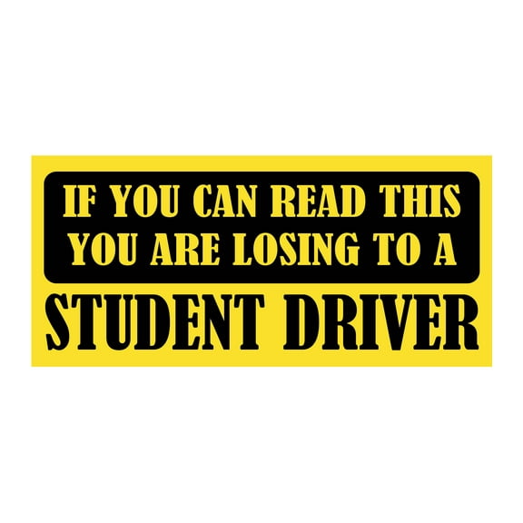 Competitive Student Driver Bumper Magnet by DCM Solutions (9.25" W x 4.25" H)