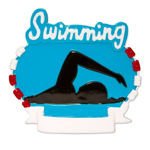 Competitive Swimming Swim Team Christmas Ornament