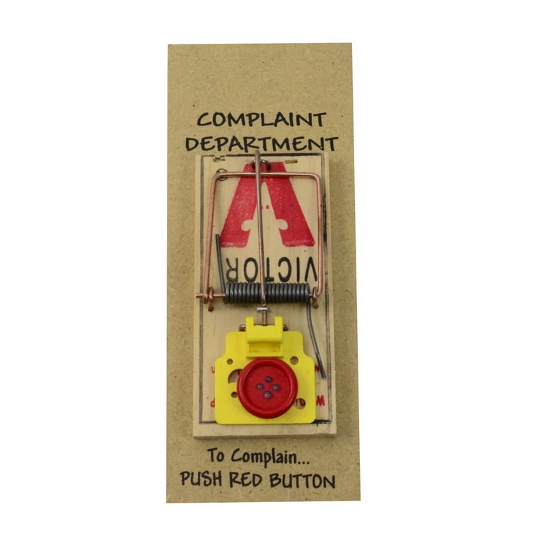 Prank 3D Complaint Department Mouse Trap Sign