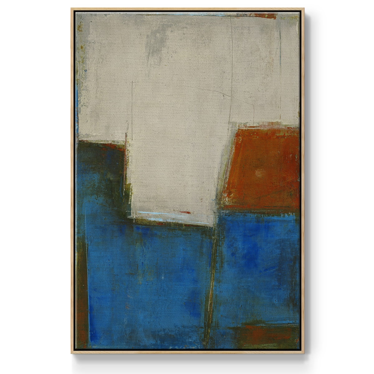 Comple x Thought Framed Premium Gallery Wrapped Canvas - Ready to Hang - 25 x 37 - Natural Wood Floating Frame