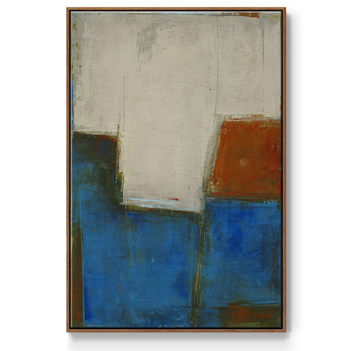 Comple x Thought Framed Premium Gallery Wrapped Canvas - Ready to Hang - 27 x 41 - Walnut Floating Frame
