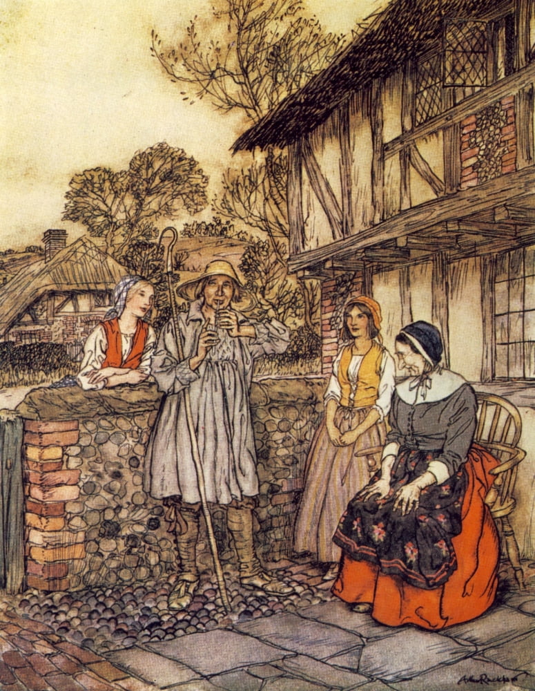 Compleat Angler 1931 Coridon the Shepherd Canvas Art - A Rackham (18 x 24)