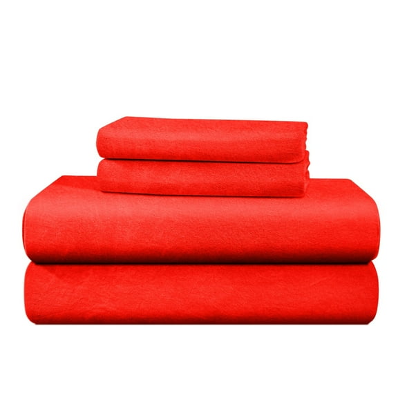 Complete 100% Cotton Flannel Sheet Set, Soft and Heavy Weight, Deep Pocket Sheets