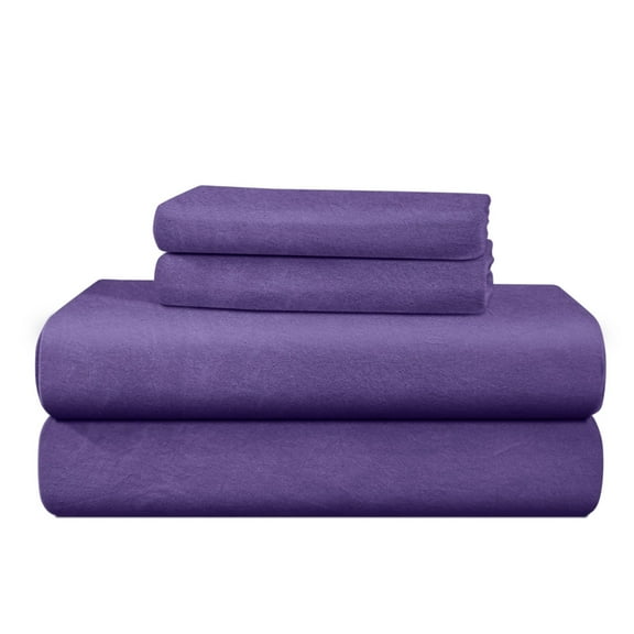 Complete 100% Cotton Flannel Sheet Set, Soft and Heavy Weight, Deep Pocket Sheets