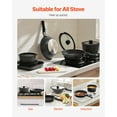 thumbnail image 1 of Complete 17-Piece Black Granite Cookware Collection - Nonstick & Induction Ready, 1 of 9