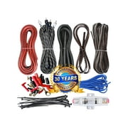 Complete 2000W 4 Gauge Car Amplifier Installation Wiring Kit Amp 4 Ga Blue