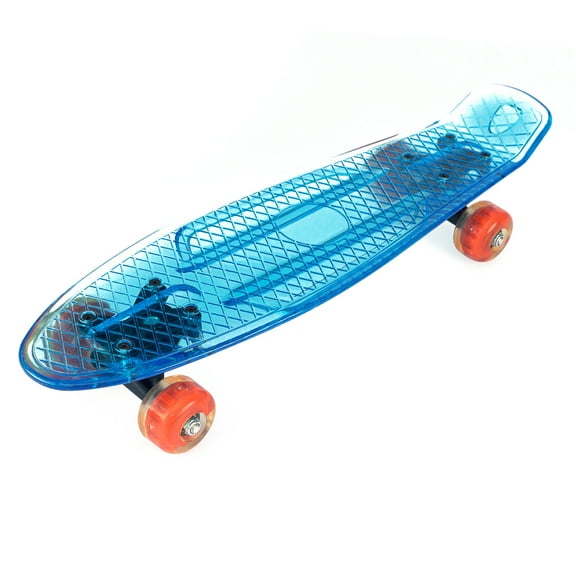 Complete 22" mini cruiser Skateboard with LED Light Up Wheels.