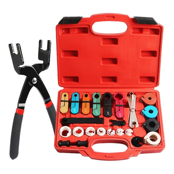 Complete 24 In 1 Air Conditioning Tube Extractor Tool Oil Line Disconnect Tool For Vehicle Maintenance