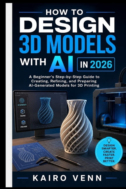 The Complete 3D Printing Mastery How to Design 3D Models with AI in 2026: A Beginner's Step-by-Step Guide to Creating, Refining, and Preparing AI-Generat, Book 3, (Paperback)
