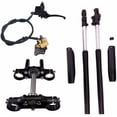 thumbnail image 1 of Complete 45mm/48mm Upside Down Front Fork Shock Absorber and Triple Clamp Handlebar Riser Set for Pit Dirt Bike, 1 of 7