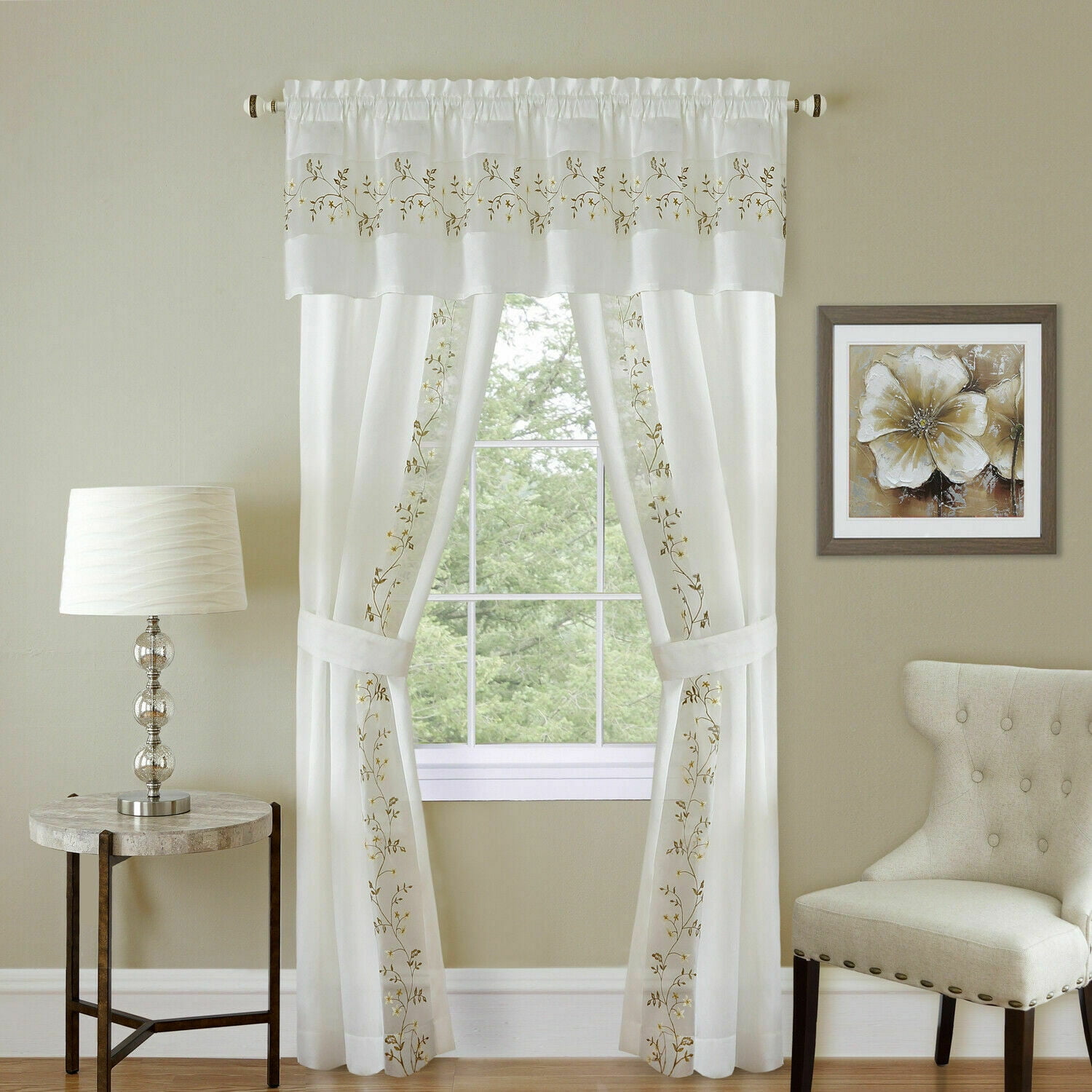 Curtain sets with valance discount