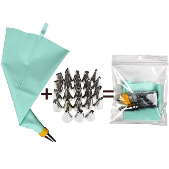 Complete 5026PCS Silicone Piping System Featuring Multiple Stainless Steel Nozzles to Elevate Your Baking Skills (26PCS)